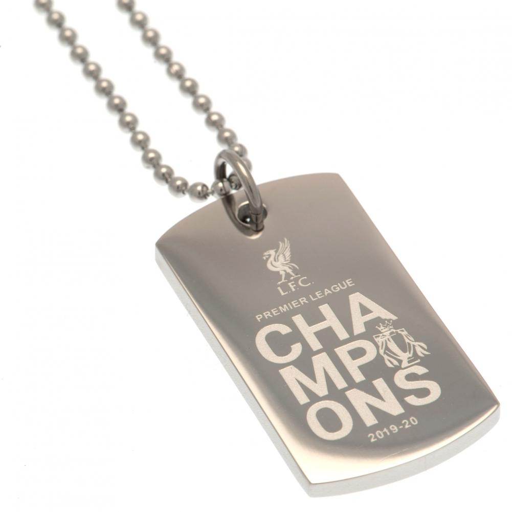 Liverpool FC Premier League Champions Engraved Dog Tag - Gift Arch