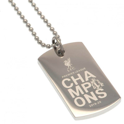Liverpool FC Premier League Champions Engraved Dog Tag - Gift Arch