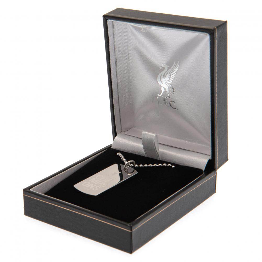 Liverpool FC Premier League Champions Engraved Dog Tag - Gift Arch