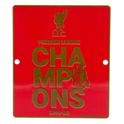 Liverpool FC Premier League Champions Window Sign - Gift Arch