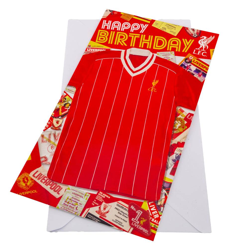 Liverpool FC Retro Shirt Birthday Card - Gift Arch