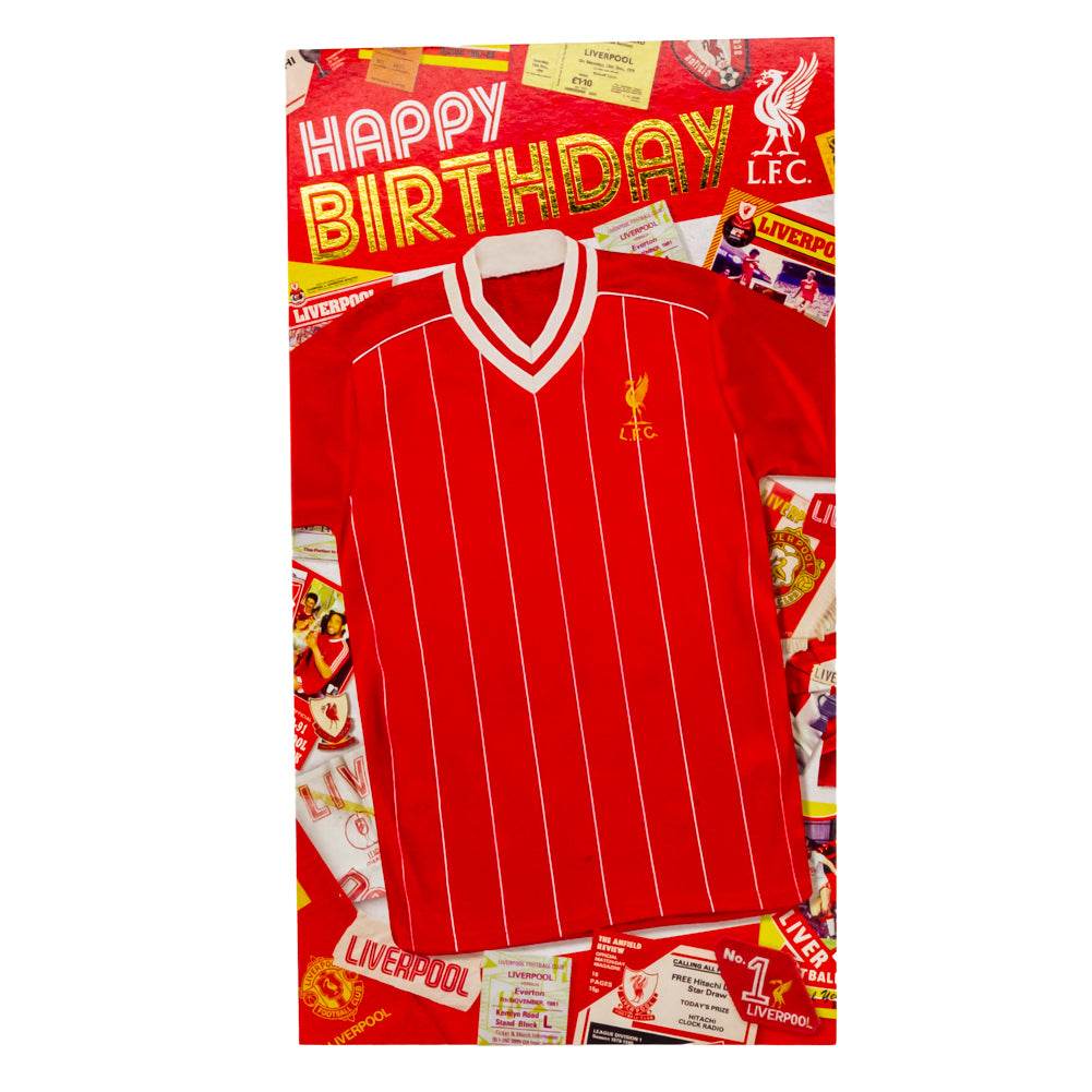 Liverpool FC Retro Shirt Birthday Card - Gift Arch