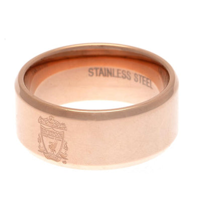 Liverpool FC Rose Gold Plated Ring Large - Gift Arch