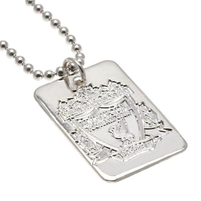 Liverpool FC Silver Plated Dog Tag & Chain - Gift Arch