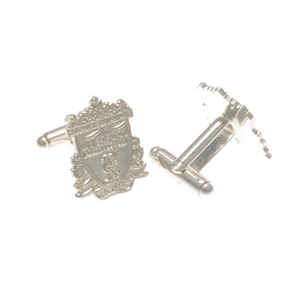 Liverpool FC Silver Plated Formed Crest Cufflinks - Gift Arch