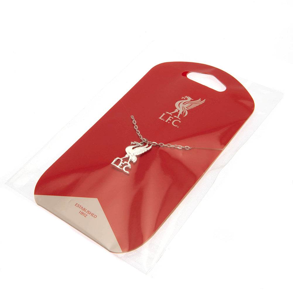 Liverpool FC Silver Plated Pendant & Chain LB - Gift Arch