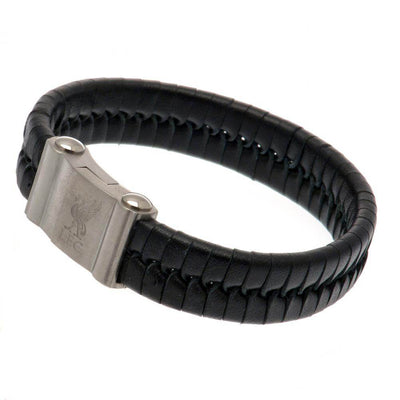Liverpool FC Single Plait Leather Bracelet - Gift Arch