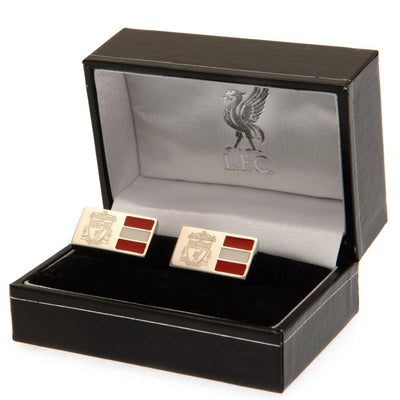Liverpool FC Stainless Steel Stripe Cufflinks - Gift Arch