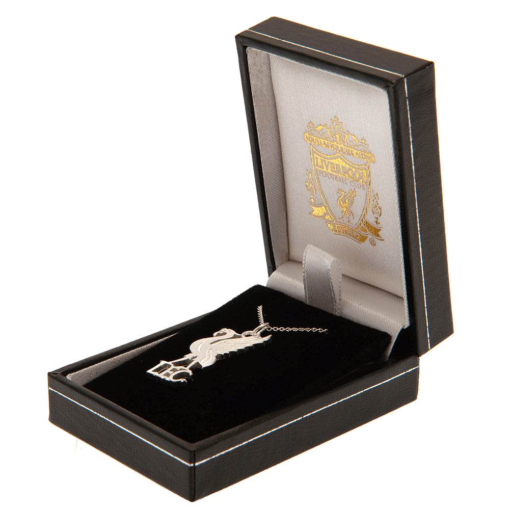 Liverpool FC Sterling Silver Pendant & Chain LB - Gift Arch