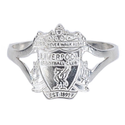 Liverpool FC Sterling Silver Split Shank Ring Large - Gift Arch