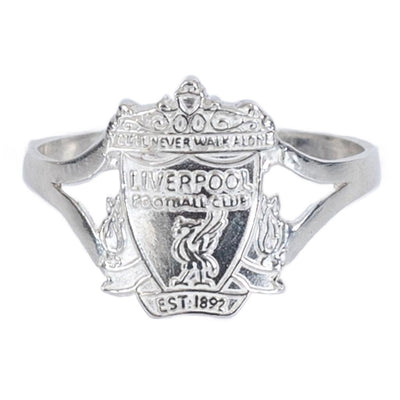 Liverpool FC Sterling Silver Split Shank Ring Medium - Gift Arch