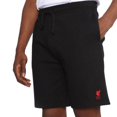 Liverpool FC Sweat Shorts Mens Black Small - Gift Arch