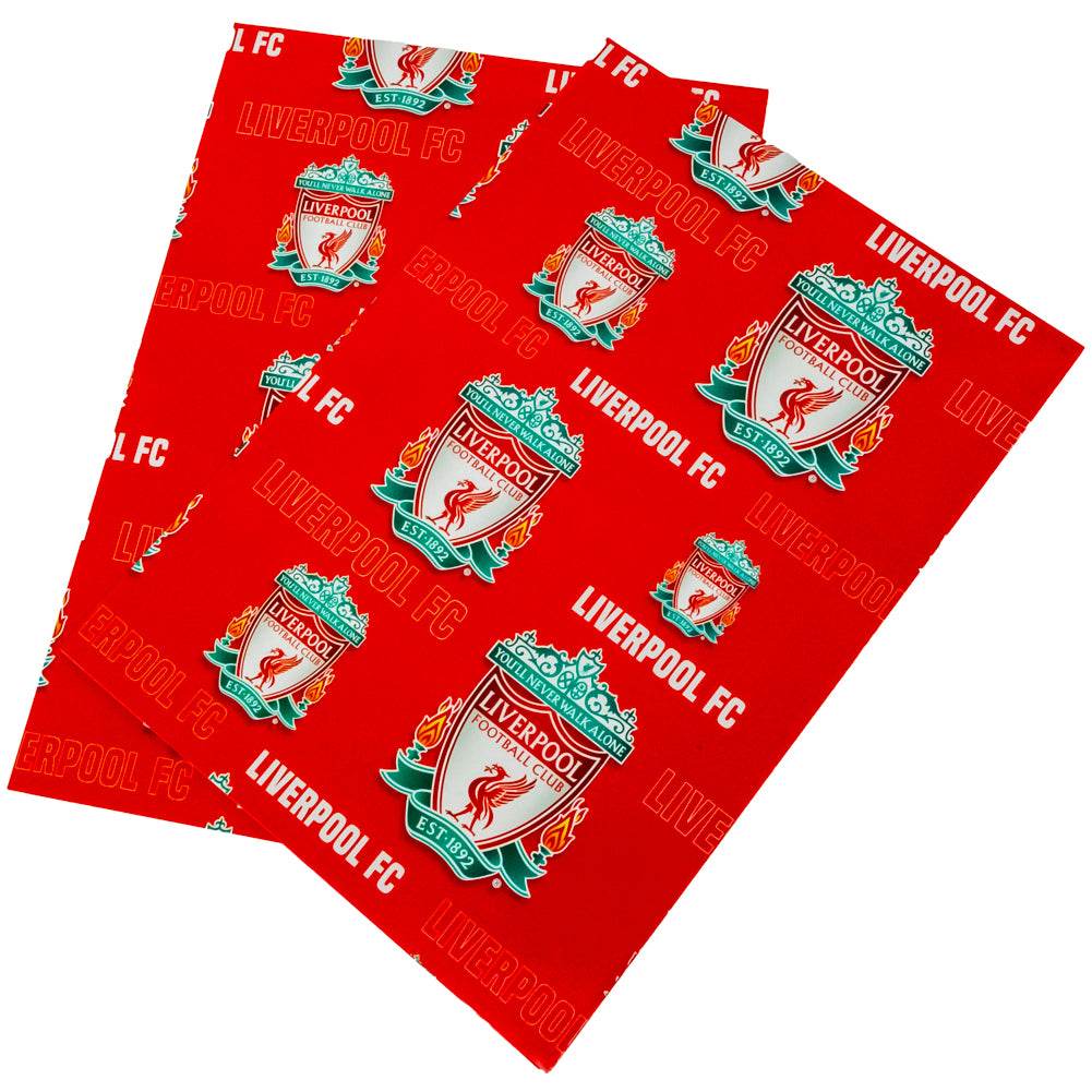 Liverpool FC Text Gift Wrap - Gift Arch