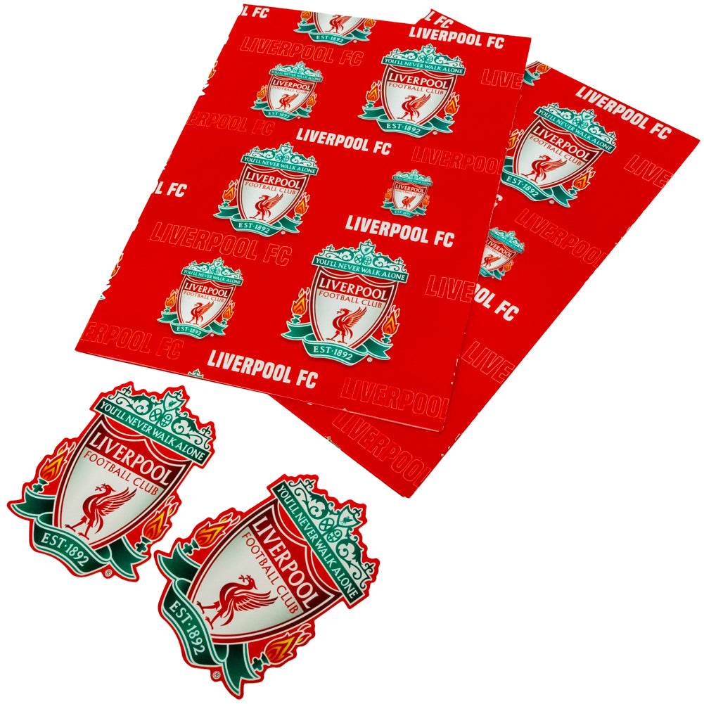 Liverpool FC Text Gift Wrap - Gift Arch