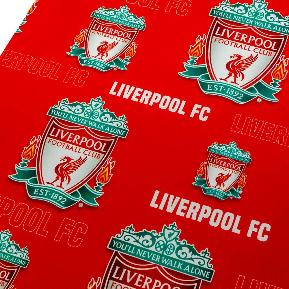 Liverpool FC Text Gift Wrap - Gift Arch