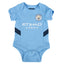 Manchester City FC 24/25 Season 2 Pack Bodysuit 9-12 Mths - Gift Arch