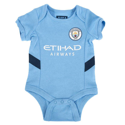 Manchester City FC 24/25 Season 2 Pack Bodysuit 9-12 Mths - Gift Arch