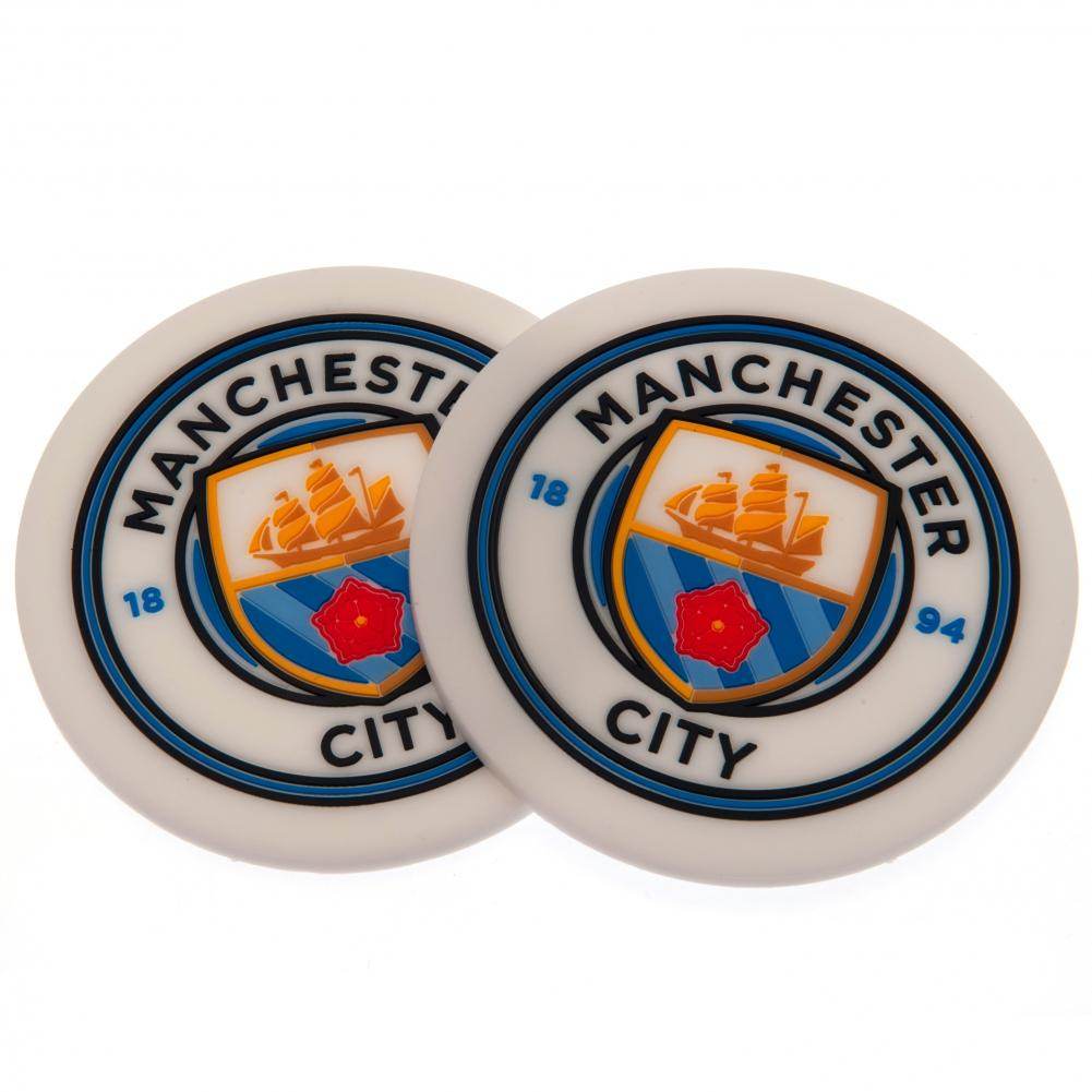 Manchester City FC 2pk Coaster Set - Gift Arch