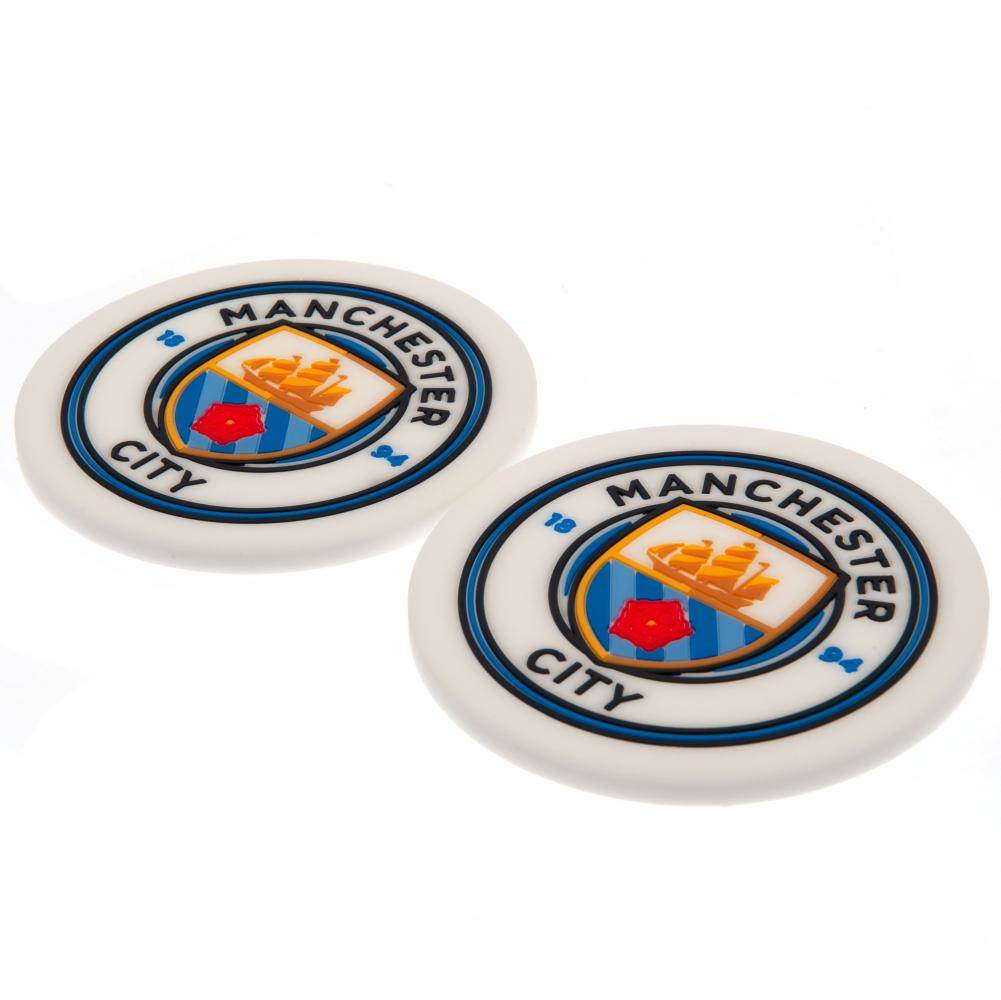Manchester City FC 2pk Coaster Set - Gift Arch