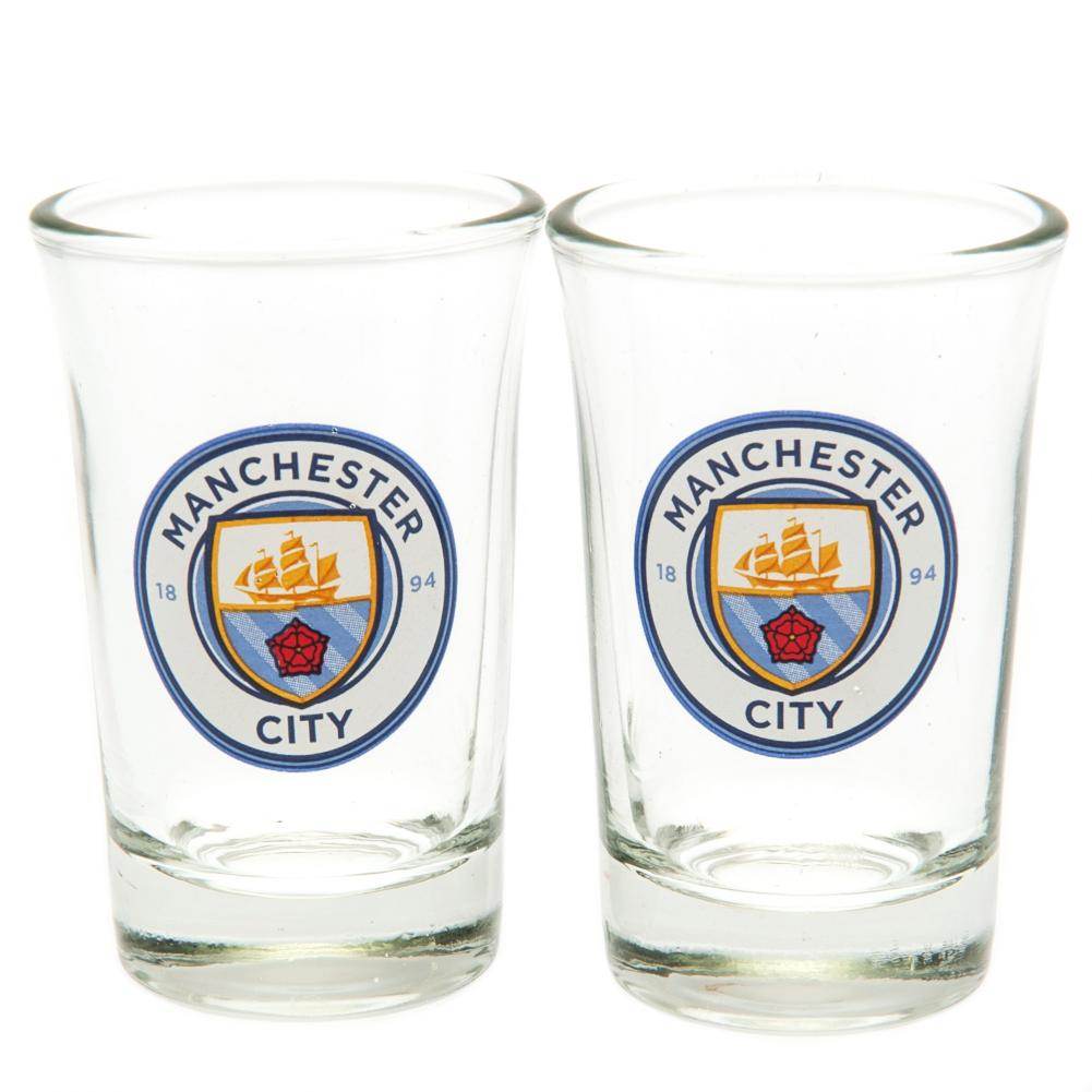 Manchester City FC 2pk Shot Glass Set - Gift Arch