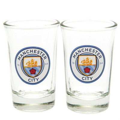 Manchester City FC 2pk Shot Glass Set - Gift Arch