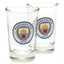 Manchester City FC 2pk Shot Glass Set - Gift Arch