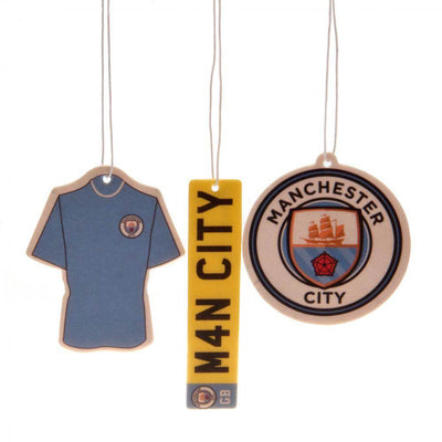 Manchester City FC 3pk Air Freshener - Gift Arch