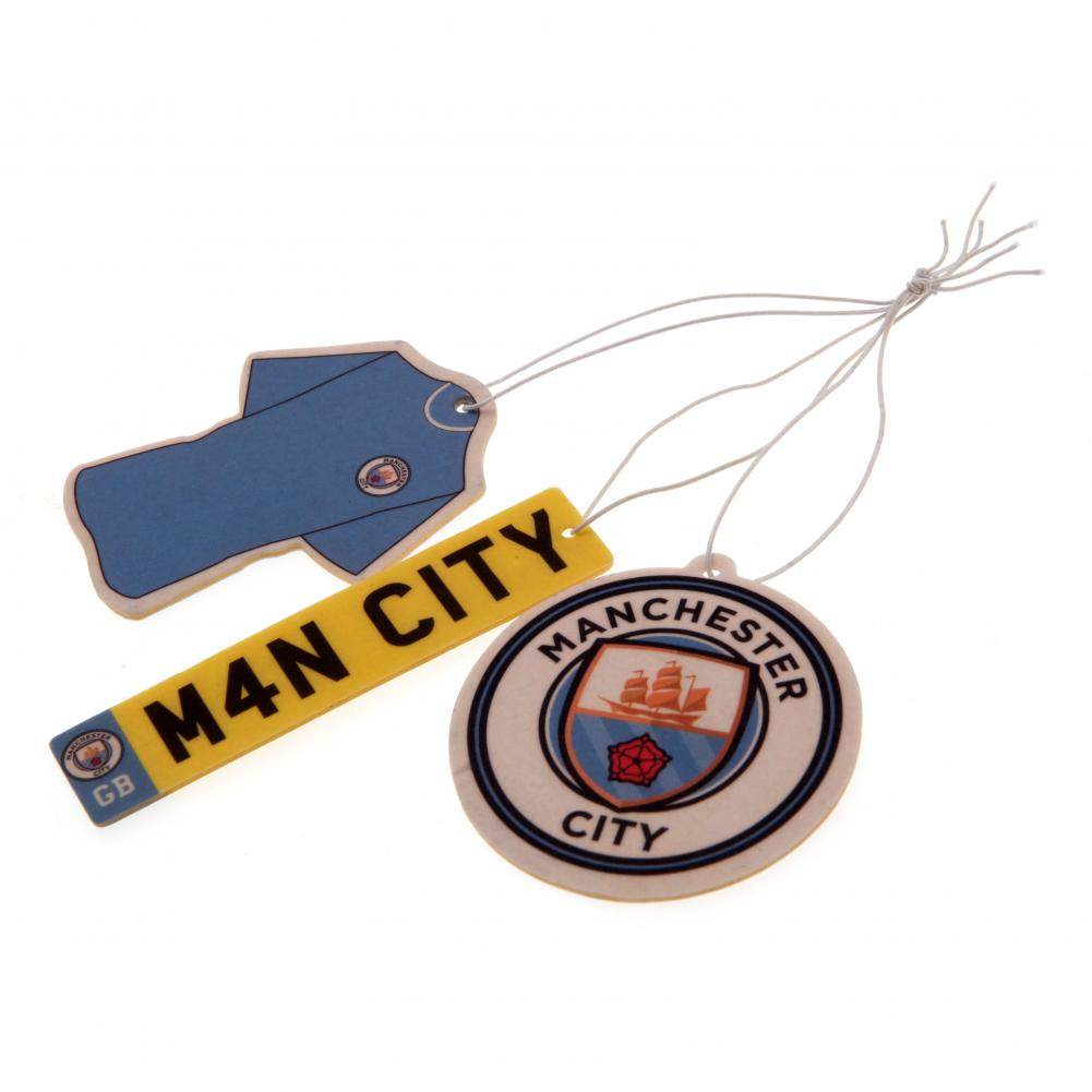 Manchester City FC 3pk Air Freshener - Gift Arch