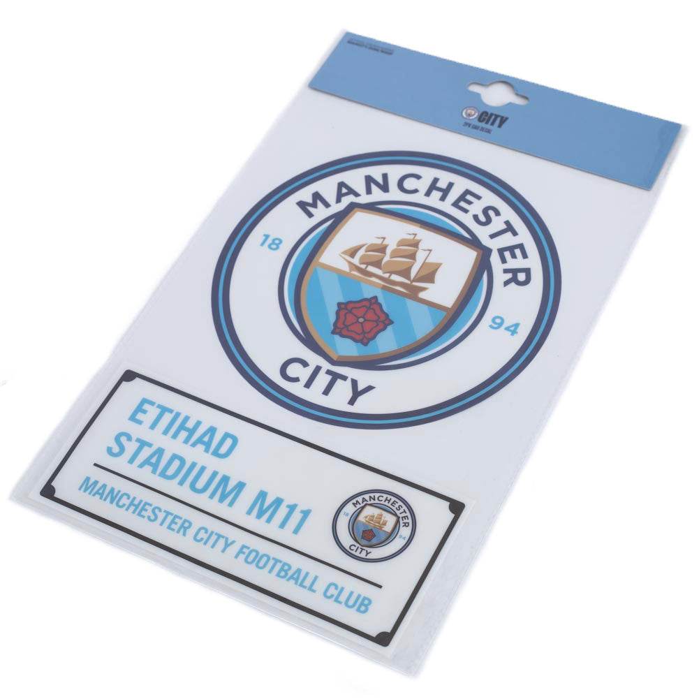 Manchester City FC A4 Car Decal - Gift Arch