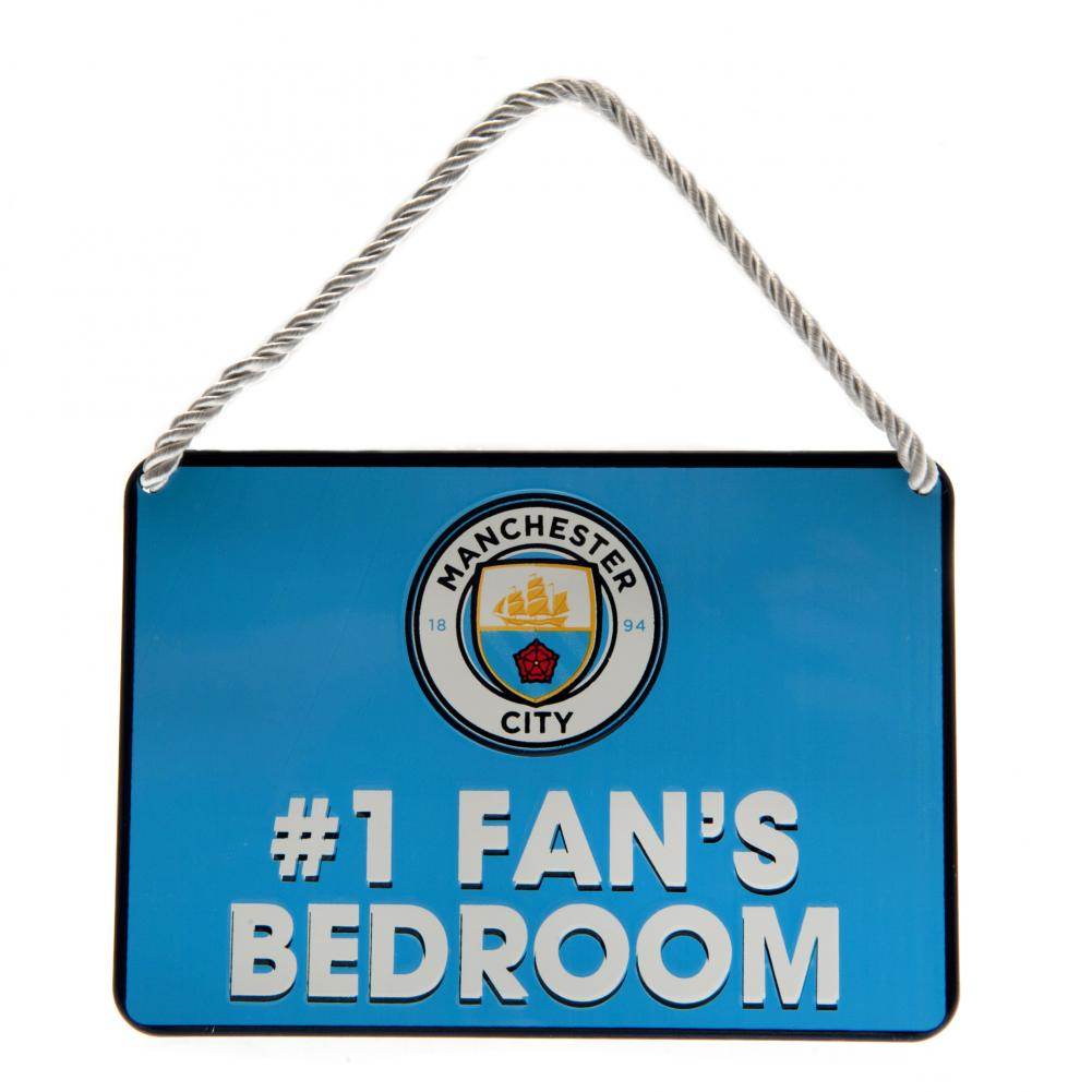 Manchester City FC Bedroom Sign No1 Fan - Gift Arch