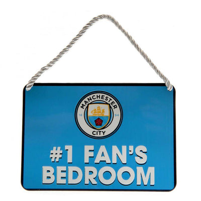 Manchester City FC Bedroom Sign No1 Fan - Gift Arch