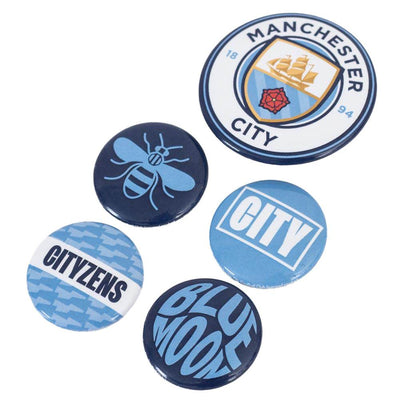 Manchester City FC Button Badge Set - Gift Arch