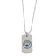 Manchester City FC Colour Crest Dog Tag & Chain - Gift Arch