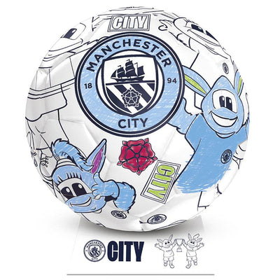 Manchester City FC 'Colour In' Mini Football Set - Gift Arch