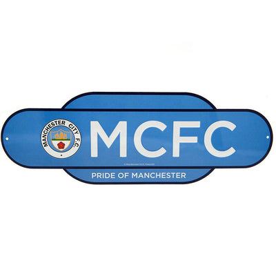 Manchester City FC Colour Retro Sign - Gift Arch