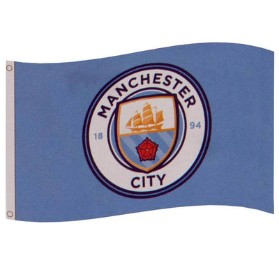 Manchester City FC Core Crest Flag - Gift Arch