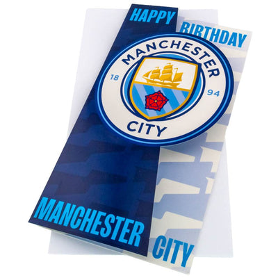 Manchester City FC Crest Birthday Card - Gift Arch