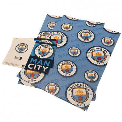 Manchester City FC Crest Gift Wrap - Gift Arch
