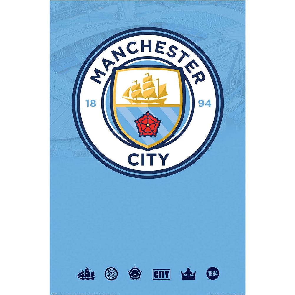 Manchester City FC Crest Poster 162 - Gift Arch