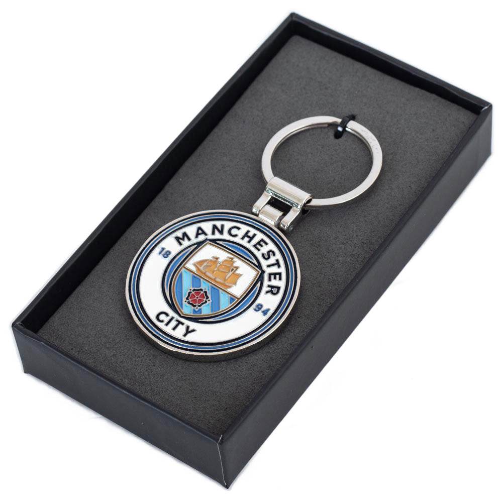 Manchester City FC Executive Crest Keyring - Gift Arch