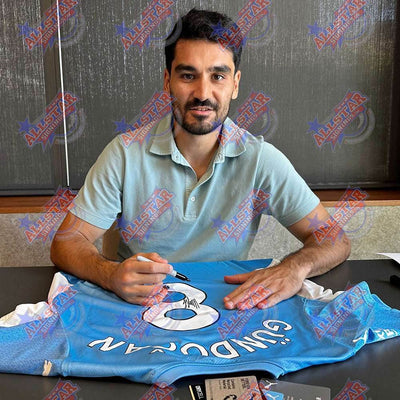 Manchester City FC Gundogan Signed Shirt & Medal (Framed) - Gift Arch