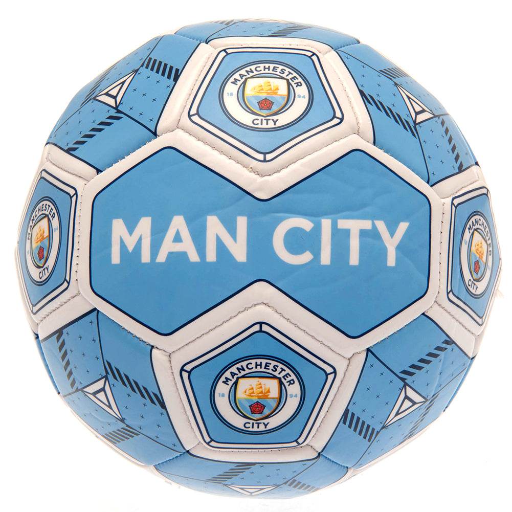 Manchester City FC Hex Size 3 Football - Gift Arch