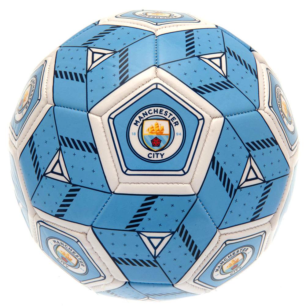 Manchester City FC Hex Size 3 Football - Gift Arch