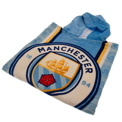 Manchester City FC Kids Hooded Poncho - Gift Arch