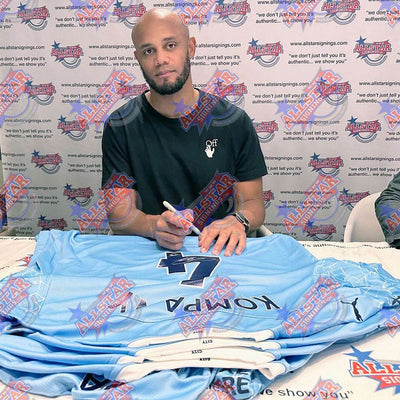 Manchester City FC Kompany Signed Shirt - Gift Arch