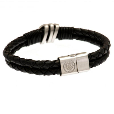 Manchester City FC Leather Bracelet - Gift Arch