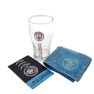 Manchester City FC Mini Bar Set - Gift Arch