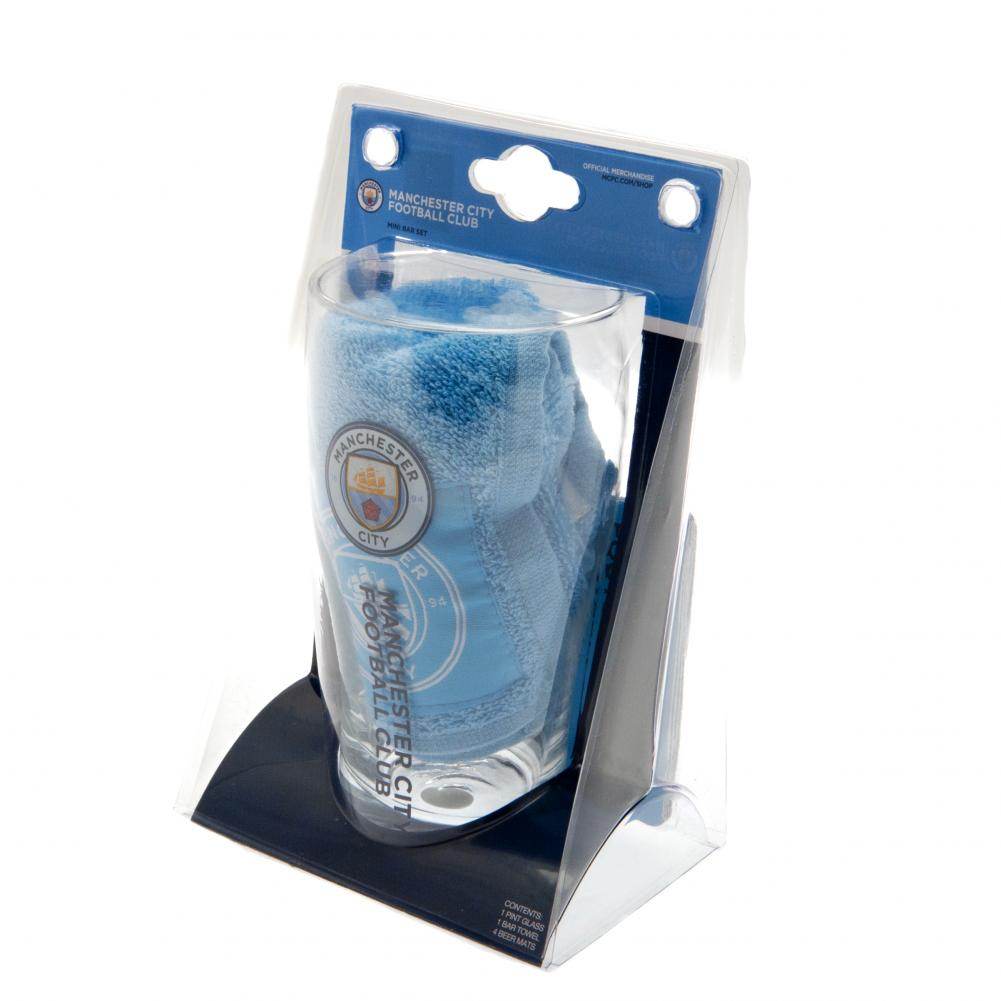 Manchester City FC Mini Bar Set - Gift Arch