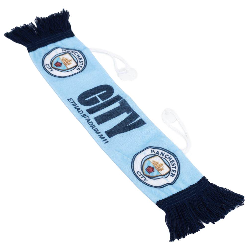 Manchester City FC Mini Car Scarf - Gift Arch