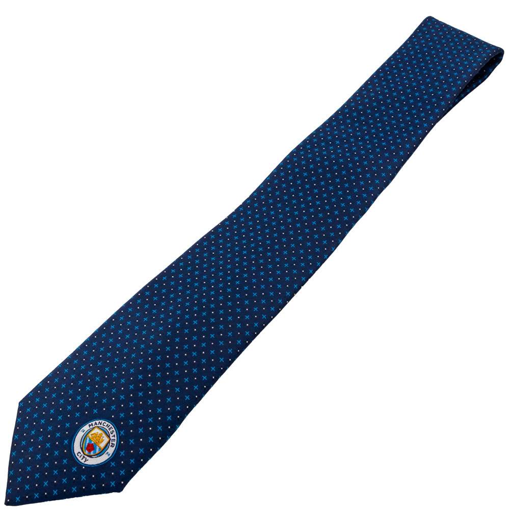 Manchester City FC Navy Blue Tie - Gift Arch